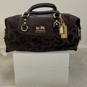 NWT Coach Signature Collection Madison Sabrina Satchel & Matching Wallet